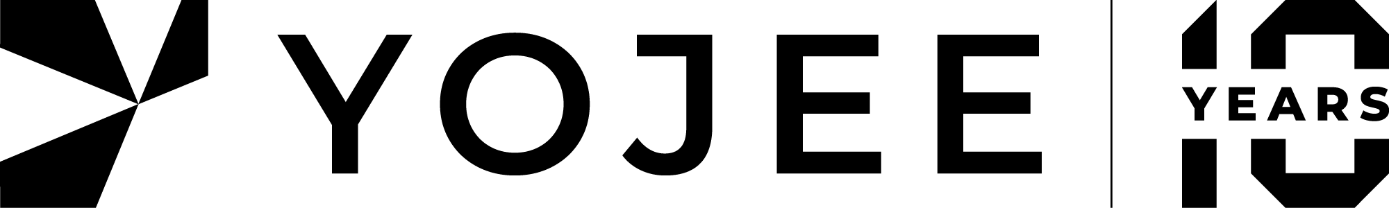Yojee Primary Logo Black with 10Yrs Yojee Primary Logo Black with 10Yrs